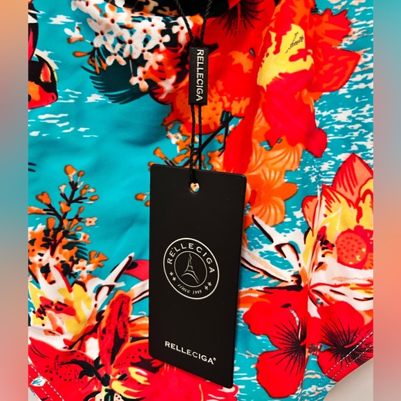 NWT | RELLECIGA Blue Floral Bikini - Picture 2 of 7